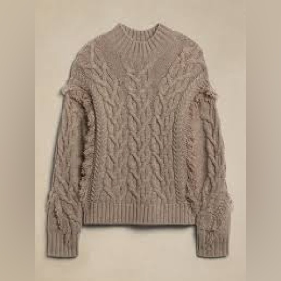 NWT BANANA REPUBLIC CHUBUT WOOL-CASHMERE SWEATER - Picture 4 of 4